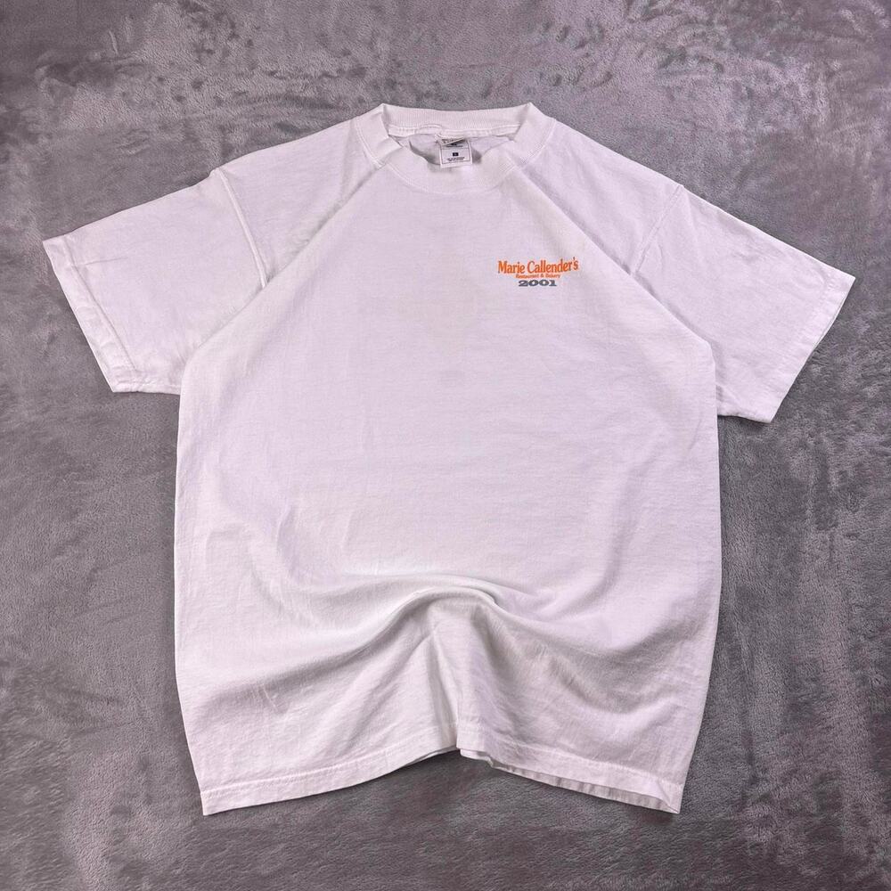 Vintage 2001 Marie Callender’s Pies T-Shirt Men’s Large Restaurant Bakery